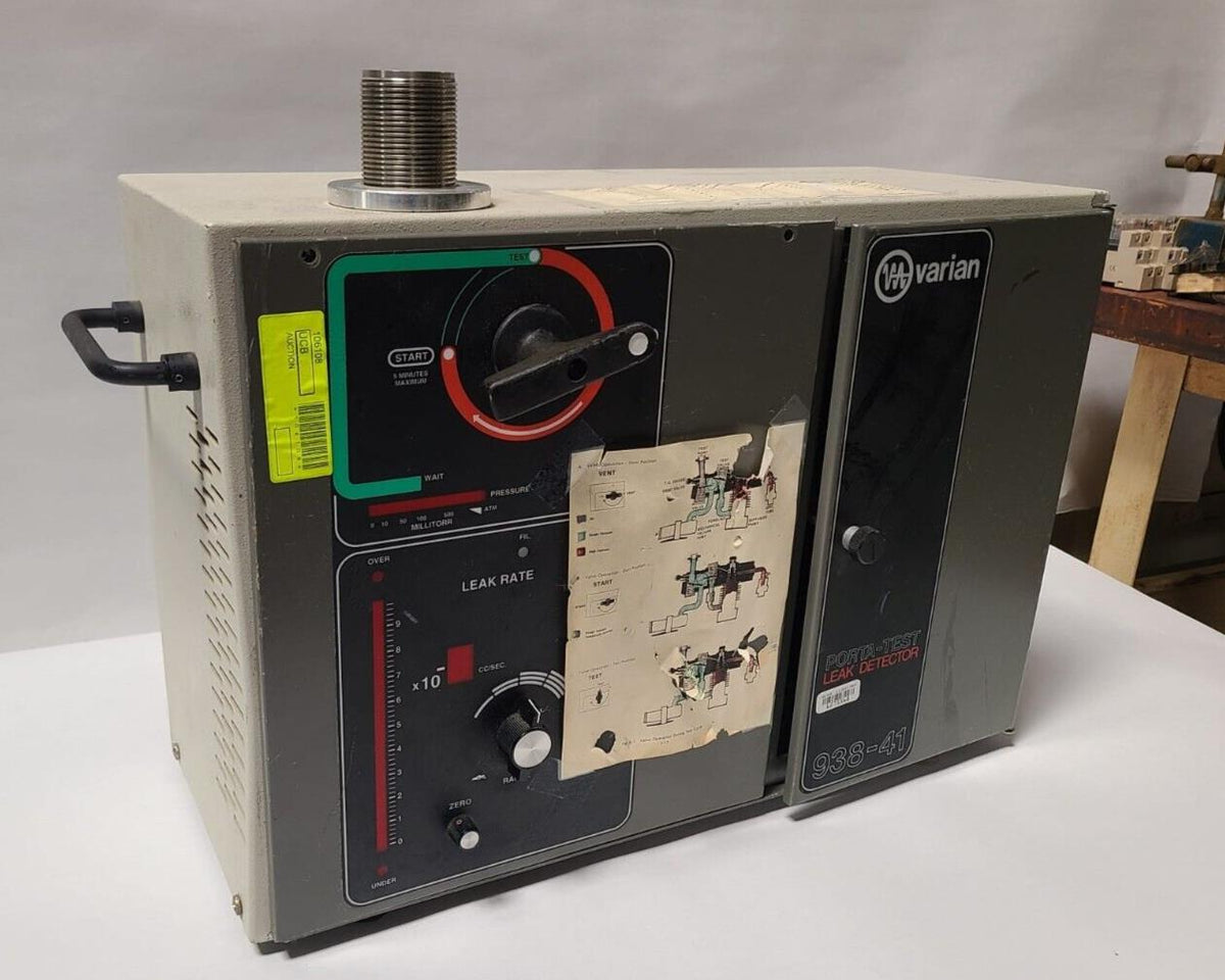Varian 93841 Helium Leak Detector Mass Spectrometer Porta Test