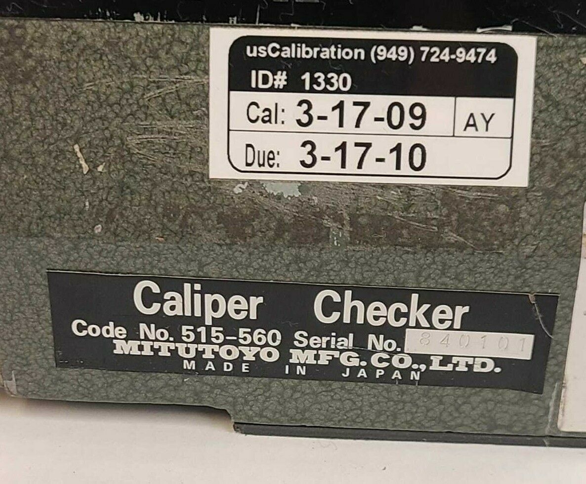 Mitutoyo 515560 Caliper Checker Master 12 Inch