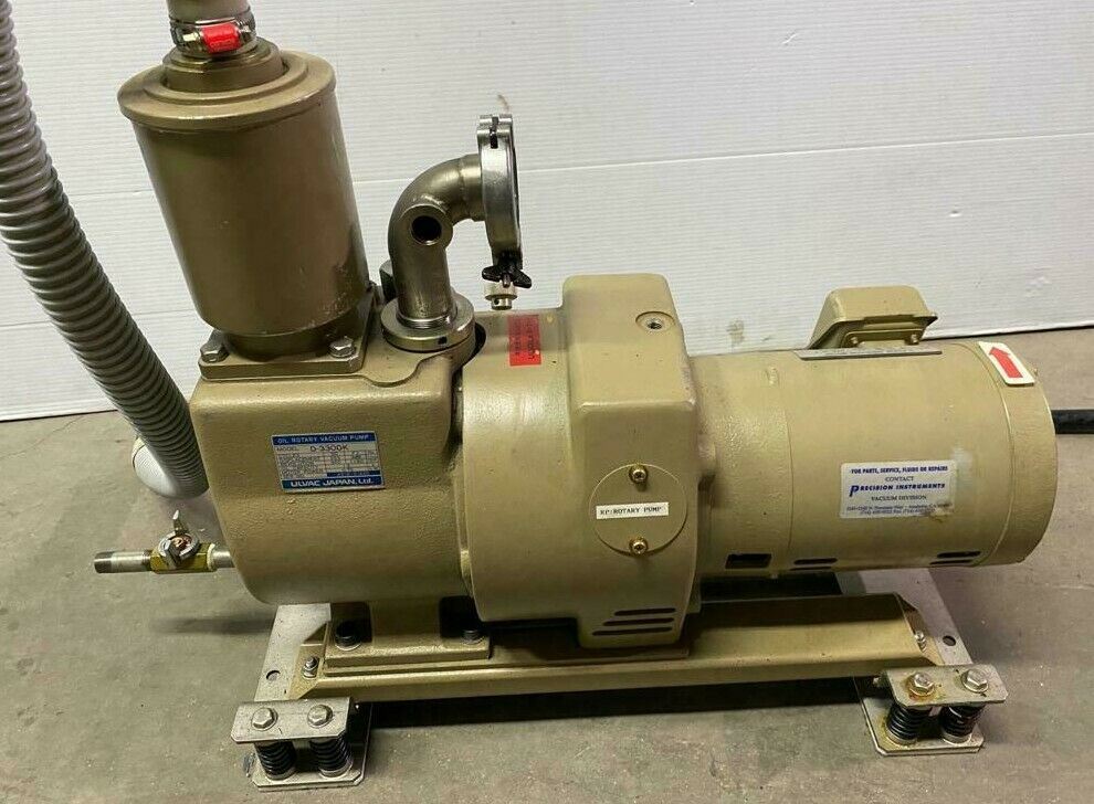 ULVAC D-330DK Vacuum Pump JAPAN OIL MIST TRAP TMX-1 ROTARY INDUCTION MOTOR