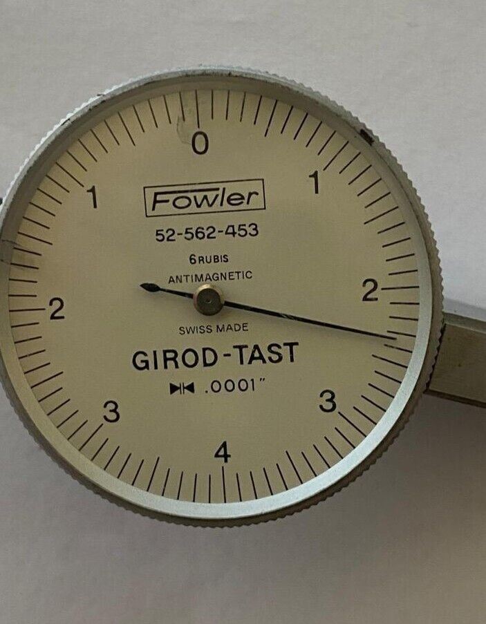 Fowler 52562453 Dial Test Indicator .0001” Switzerland Made Machinis