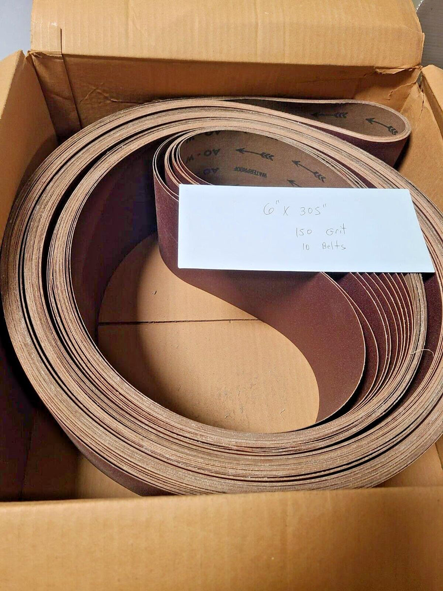 10 Abrasive Best Sanding Sand Paper 6" x 305" 150 Grit Brand New