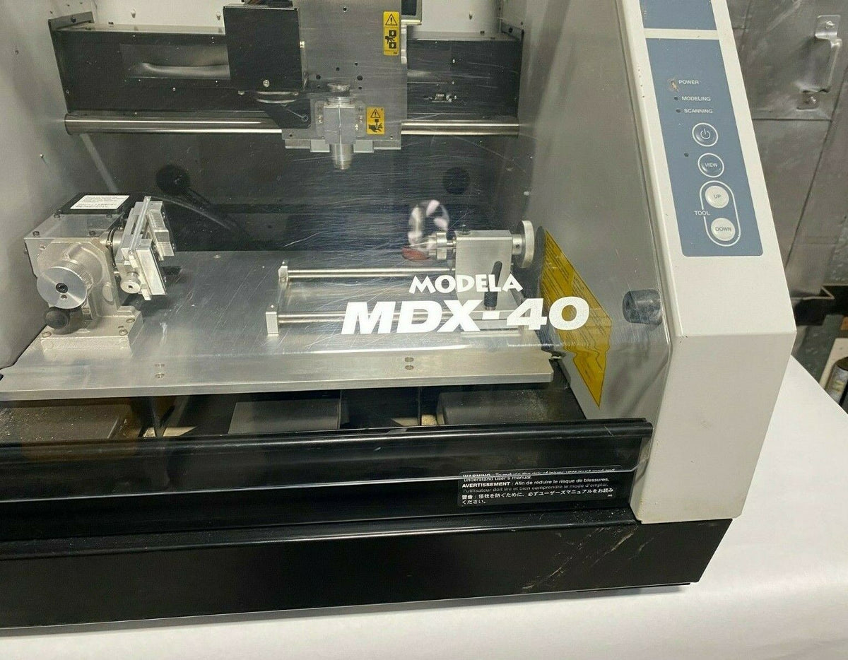 Roland Modela MDX-40 3D Engraver CNC Mill Desktop Benchtop With 4th Axis  Nice