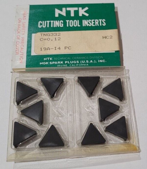 10 Pcs NTK Cutting Tool Inserts TNG 332 HC2 19AI4 PC Ceramic Carbide