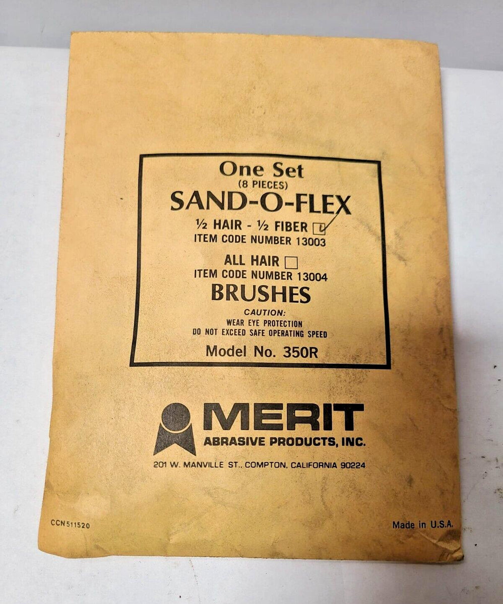 Merit 8 Piece Brush Set 350R Abrasive Wheel Pack SandOFLEX