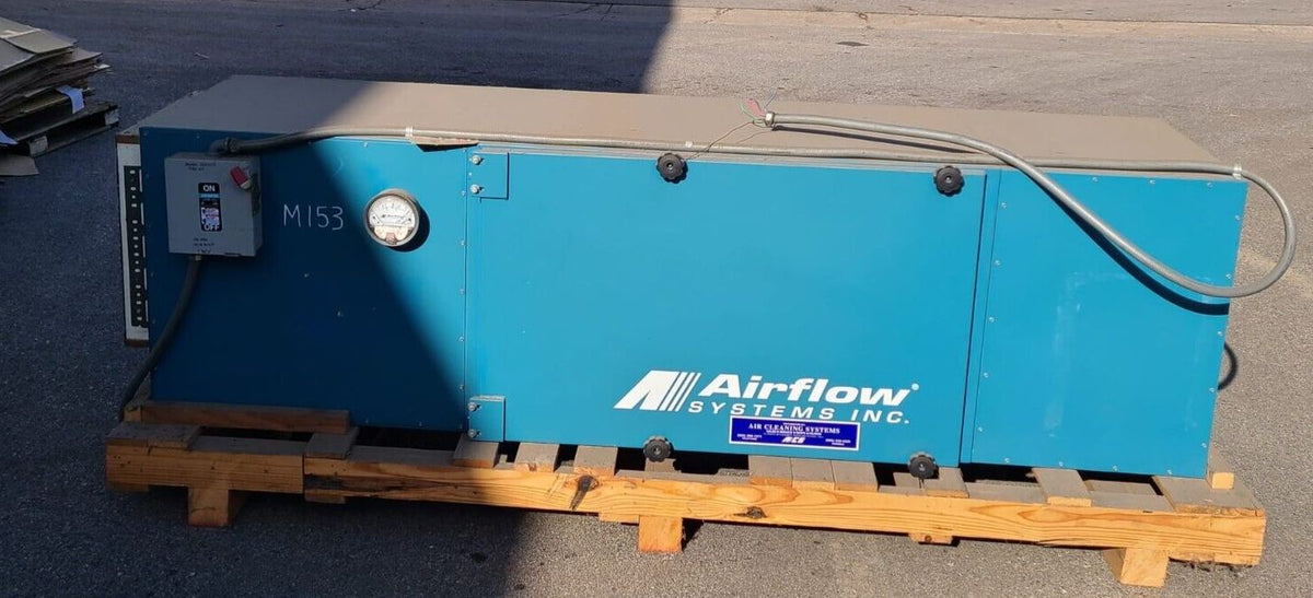 Airflow Systems F120 Air Cleaner Dust Collector 3 HP Blower 3 Phase Ma