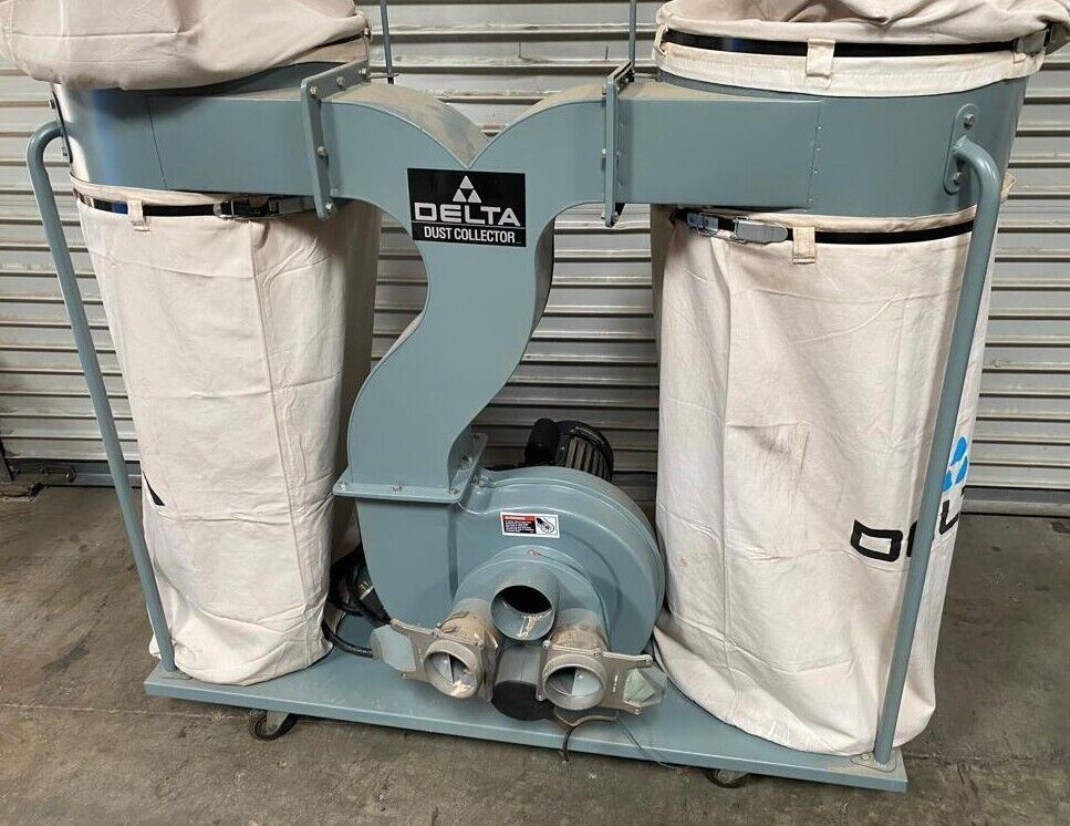 Delta 50853 Dust Collector 3 HP Single Phase Stage On Wheels