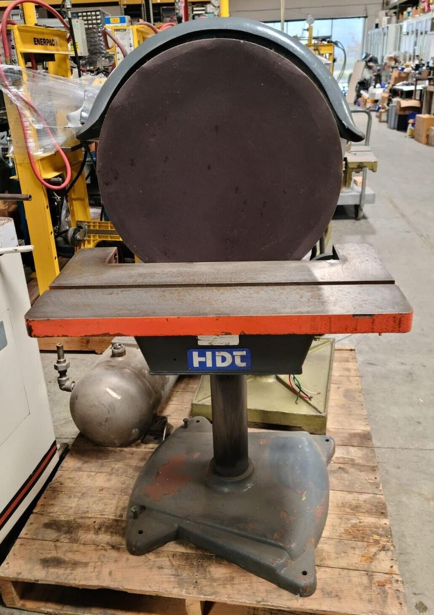 HDT Heavy Duty 20″ Disc Sander Grinder Model FOG-20 Elephant DS-20 Mot