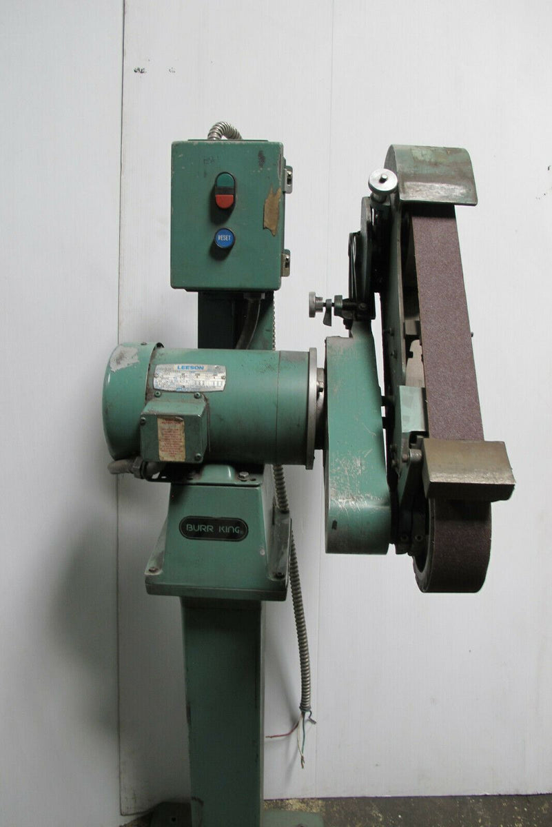 Burr King 2 1/2" x 60" On Stand 3 Phase 3 HP Belt Sander W/ Extra Sand