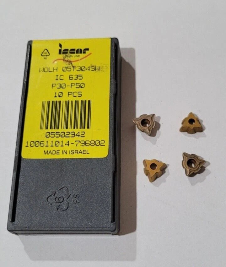 4 Pcs Iscar WOLH 05T304 SW IC 635 P30-P50 Indexable Carbide Inserts