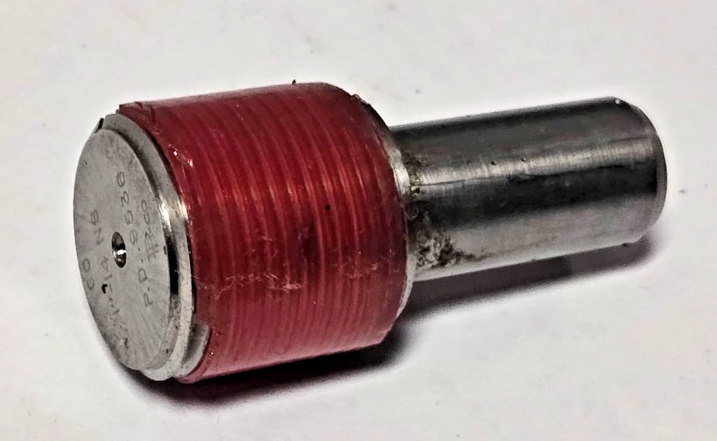 1" 14 NS GO THREAD PLUG GAGE P.D .9536
