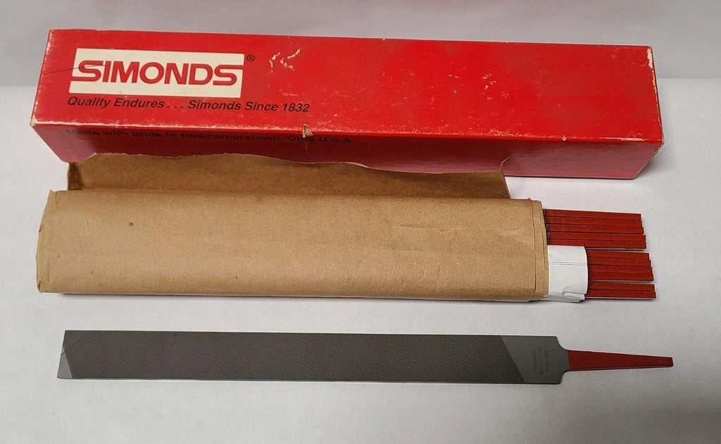 12 Pcs Simonds 10” File Hand 2nd 73-299500 New USA