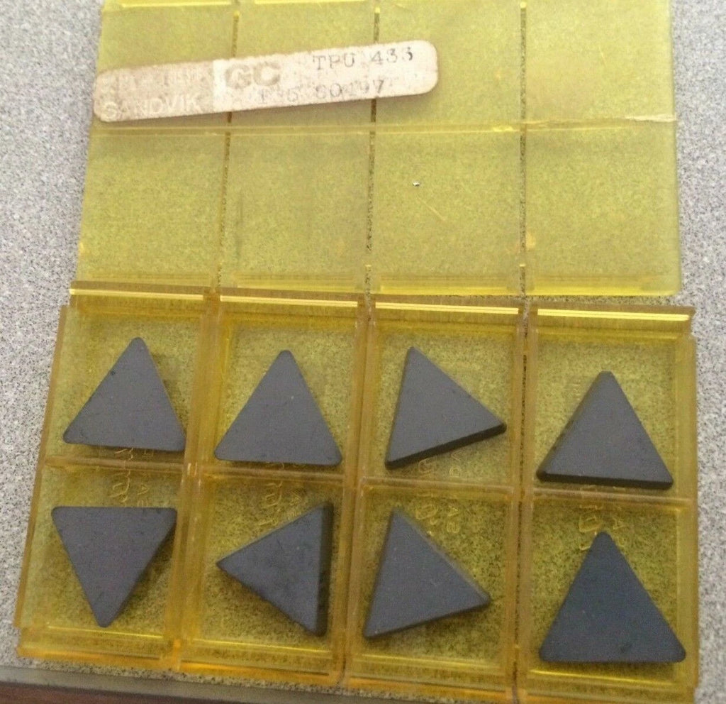SANDVIK Coromant TPU 433 135 Lathe Carbide Inserts 8 Pcs New Tools