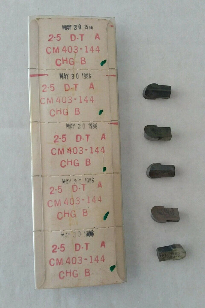 5pcs 2-5 D-T A CM403-144 CHG B Carbide Inserts Grooving New