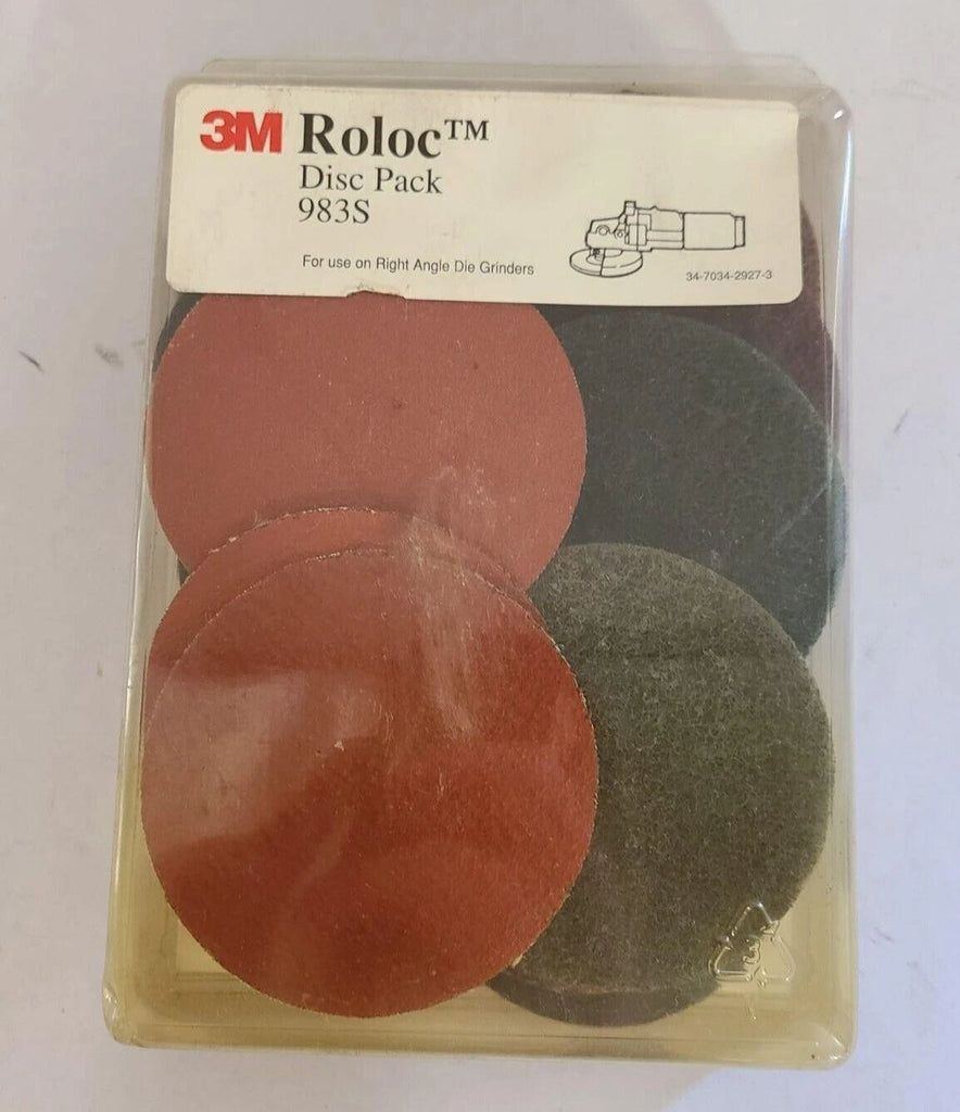 3M Roloc Disc Pack 983S Unitized Wheel Various 3 inch Discs Scotch-Brite