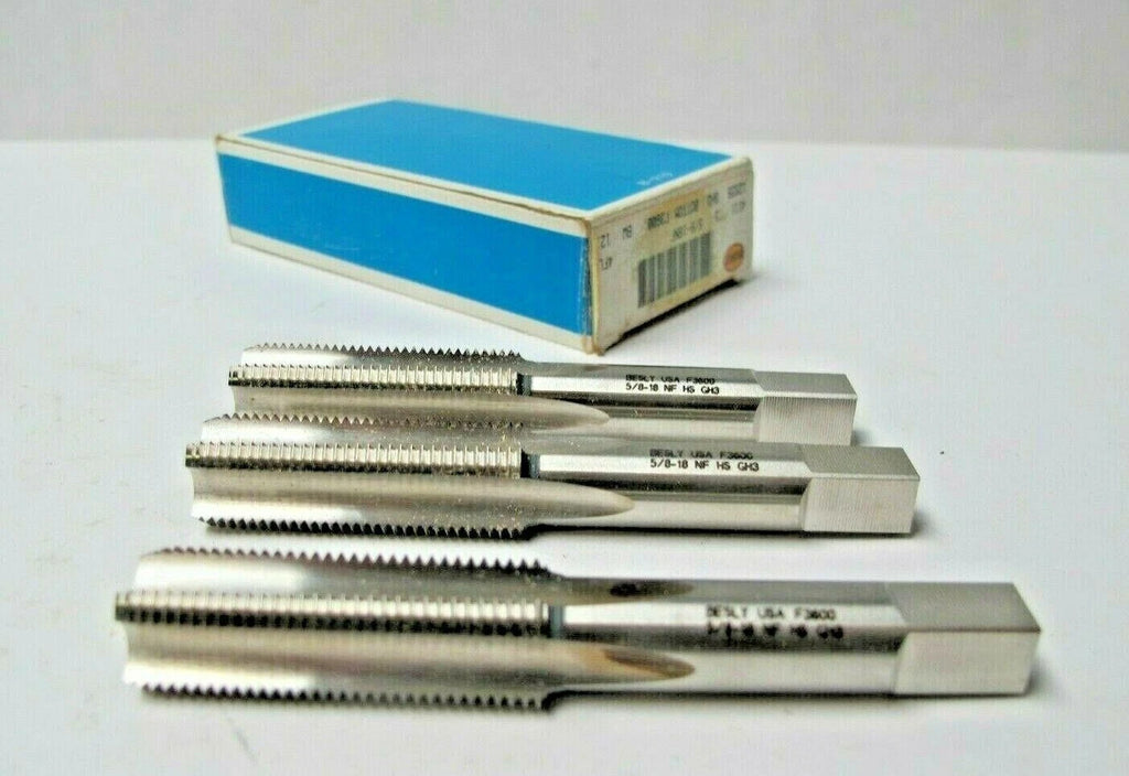 Besly Lot of 3 Tap 5/8-18NF 4 Flute GH3 Bottom 12935 Brand New USA made