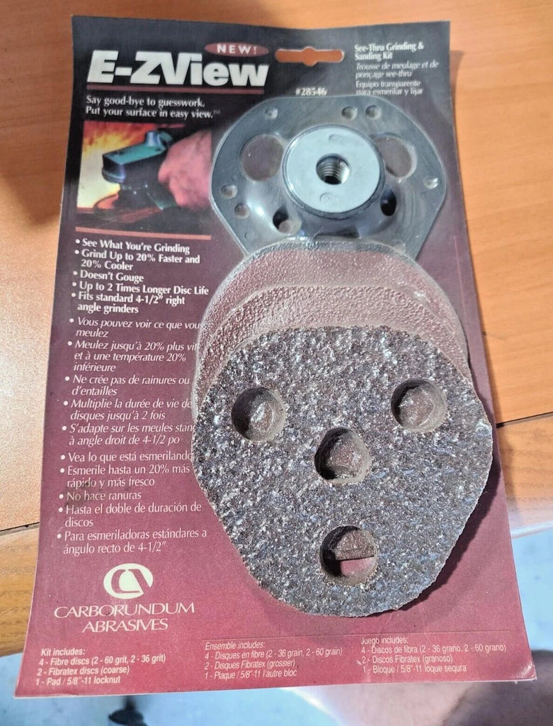 Carborundum Abrasives E-ZView Fiber Discs Grinding Sanding Kit