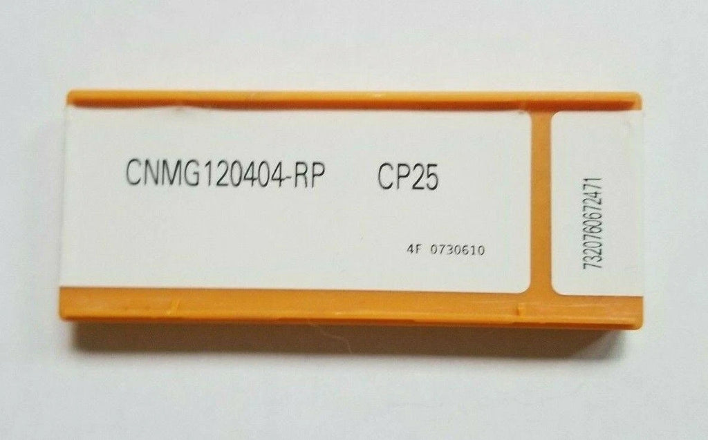 10 Pcs CARBOLOY CNMG 120404-RP CP25 Carbide Inserts Lathe Tools New