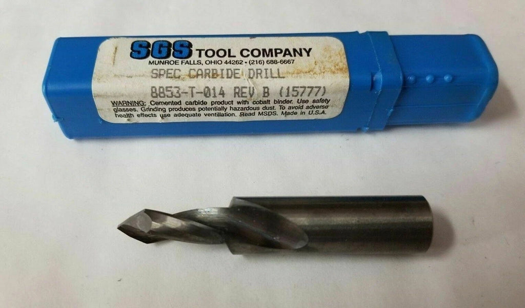 SGS Tool Company Carbide Step Reamer Drill 8853-T-014 REV B 15777 New