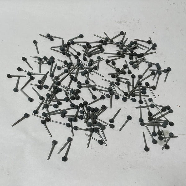 Lot of 7/16 Ball 1/8 Shank 7/8 OAL Abrasive Grinding Mounted Stone B122P60 USA