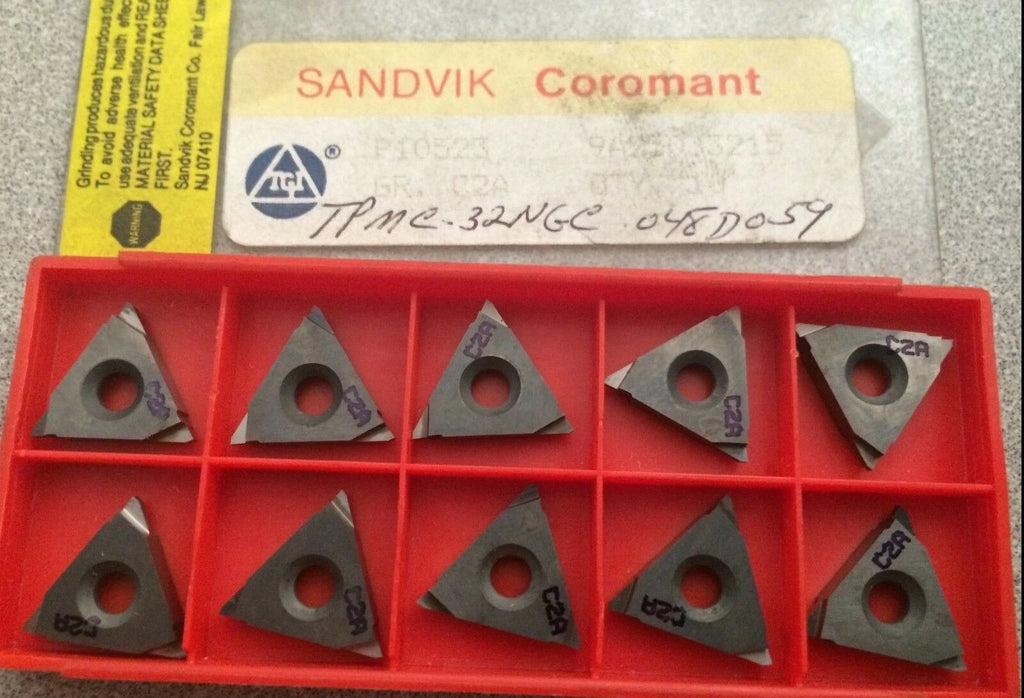 SANDVIK Coromant TPMC 32 NGC C2A P10523 Lathe Carbide Inserts Tools 10 Pcs New