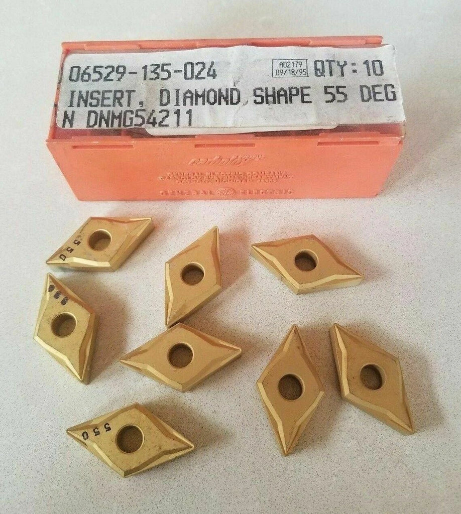 8 Pc Carboloy 06529-135-024 Diamond Shape 55 Deg DNMG54211 Carbide Inserts Tools
