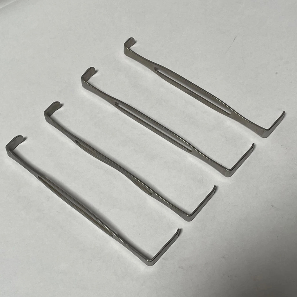 Lot of 4 V. Mueller SU3660 Medical Retractor 8" Vet Surgery Double End US Army