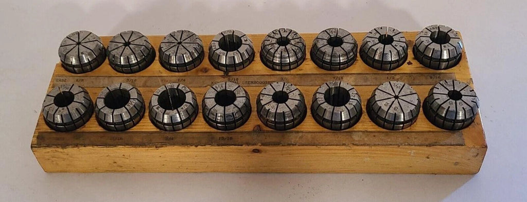 16 Pcs ER32 Spring Collet Set for CNC Workholding Engraving Milling Lathe Tool