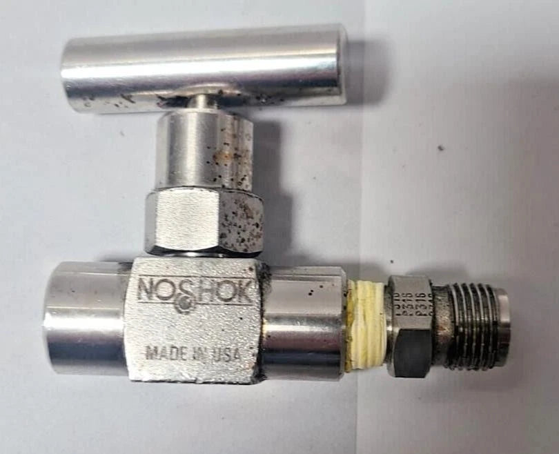 NOSHOK 102-FFS Hard Seat Needle Valve Stainless Steel 10000 PSI USA