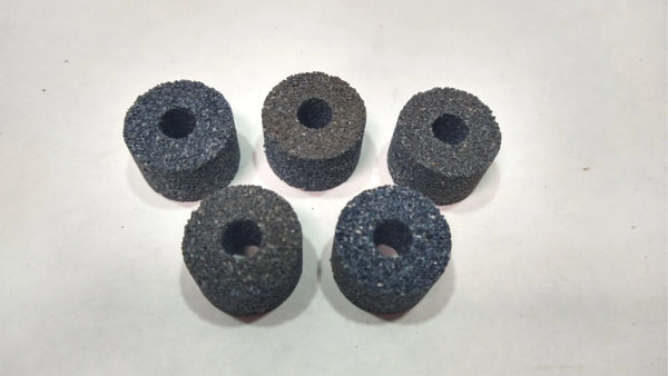 3/4x1/2x1/4 Abrasive Cylinder Stone Wheel 3A46 I8 V22 Made in USA Lot of 5