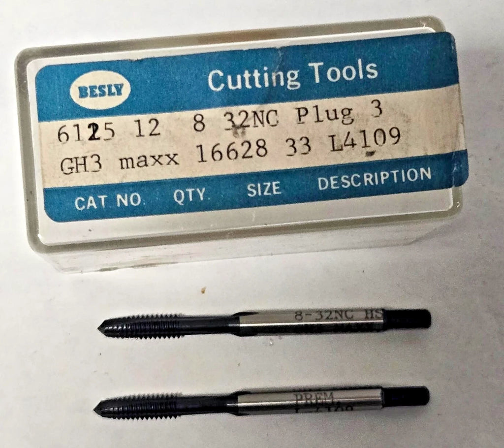Lot of 2 Besly Tap 8 - 32 NC GH3 maxx Plug 3 FL 33 Brand New USA Made