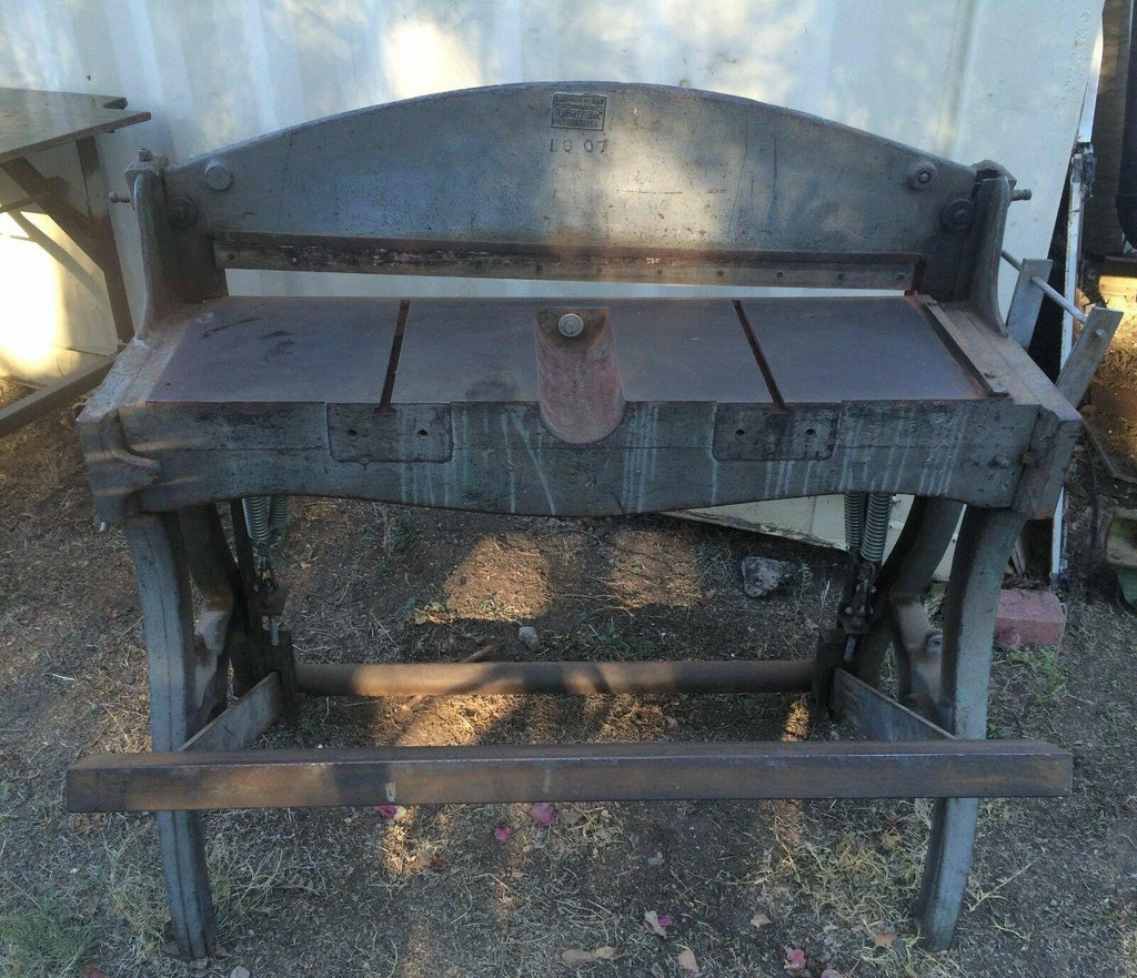 PECK STOW & WILCOX 36" Vintage Shear Cast Iron