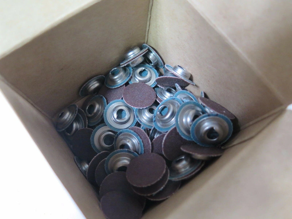 100 Pcs Standard Abrasives 3/4" 180 SOCATT AO 2 Ply Laminated Discs 522110 New