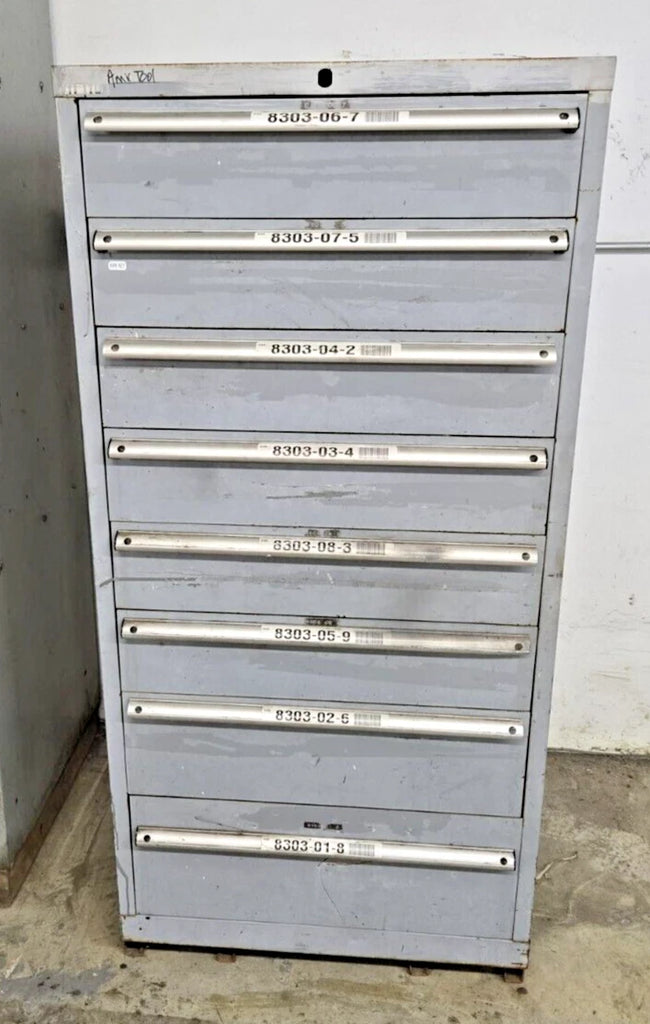 LISTA 8 Drawers Heavy Duty Tool Box Cabinet Storage Parts Organizer