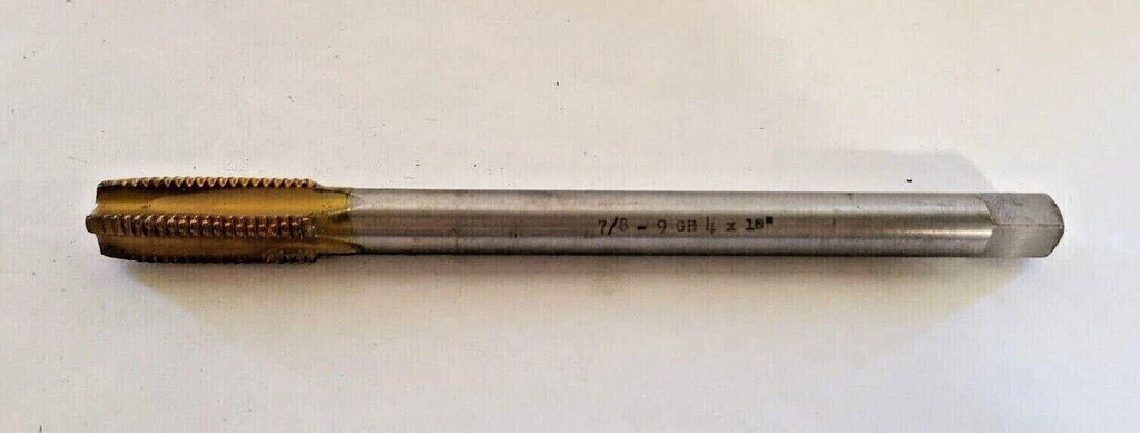 10" Long HSS Tap 7/8 - 9 GH4 Brand New