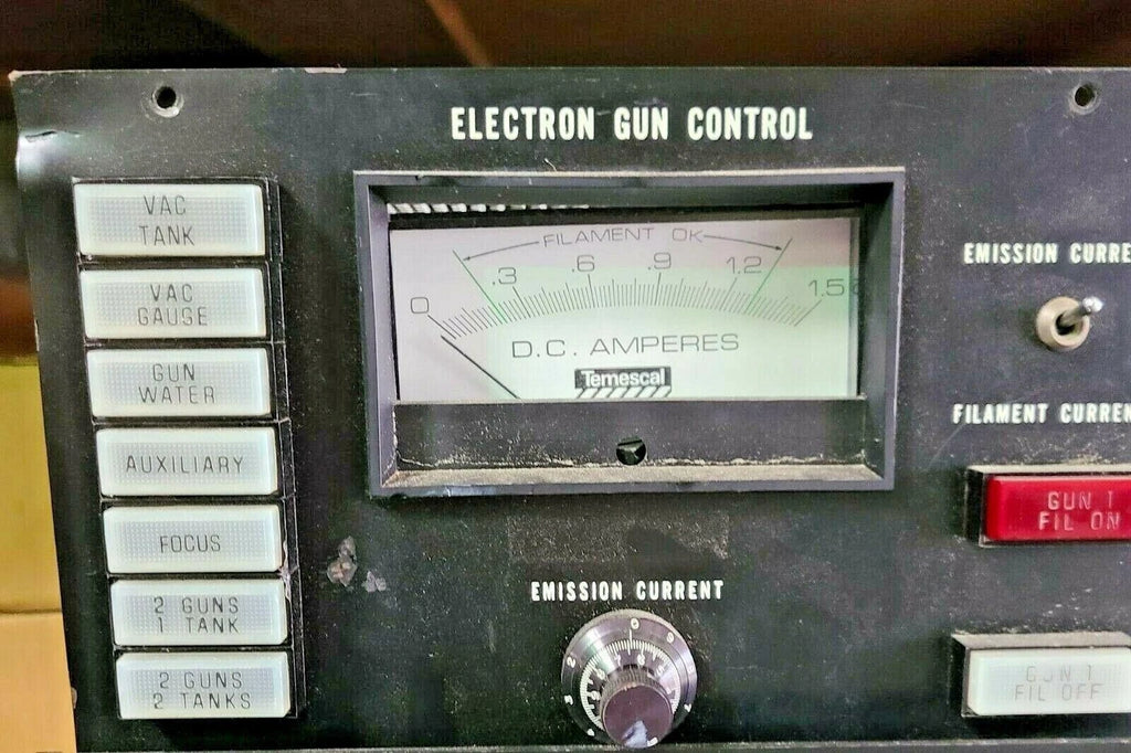 Airco Temescal CV-14 Electron Gun Control D.C. AMPERES