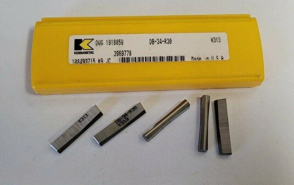 KENNAMETAL DWG 1918859 K313 DB-34-R30 Carbide Inserts Grooving 5 Pcs New