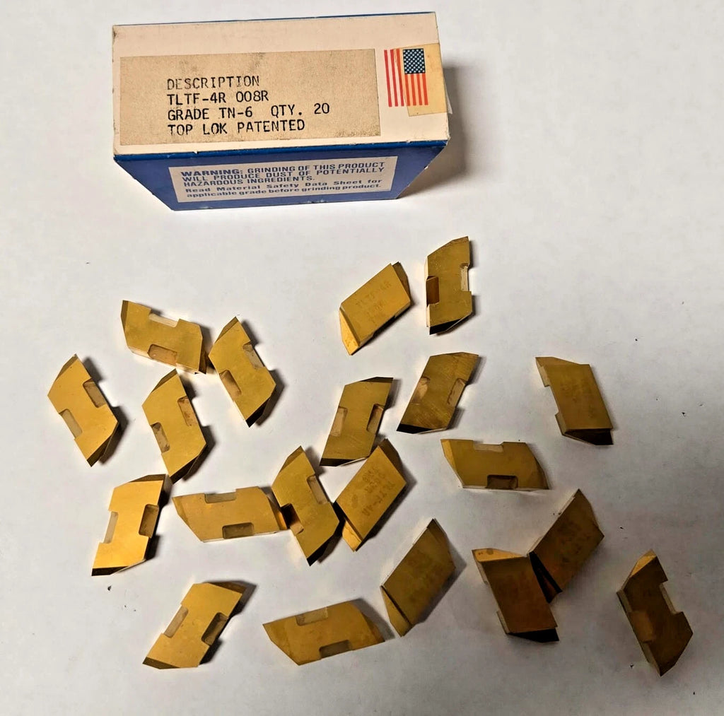TGI USA Made TLTF 4R 008R TN6 Lathe Grooving Carbide Inserts 20 Pcs New