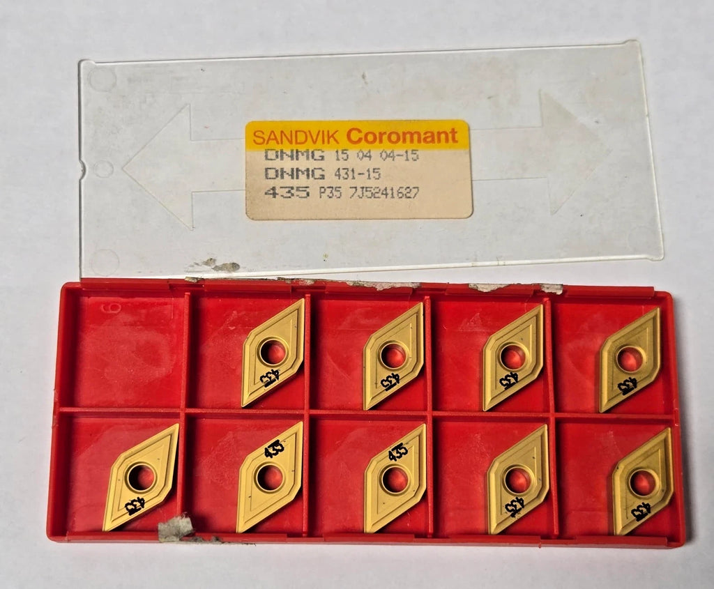 SANDVIK Coromant DNMG 431-15 15 04 04-15 435 P35 Lathe Carbide Inserts 9 Pcs New