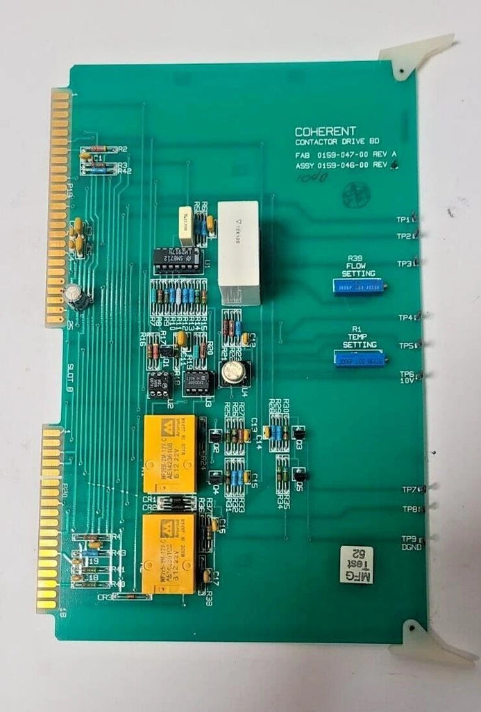 CONTACTOR DRIVE BD FAB 0159-047-00 REV A ASSY 0159-046-00 COHERENT BOARD