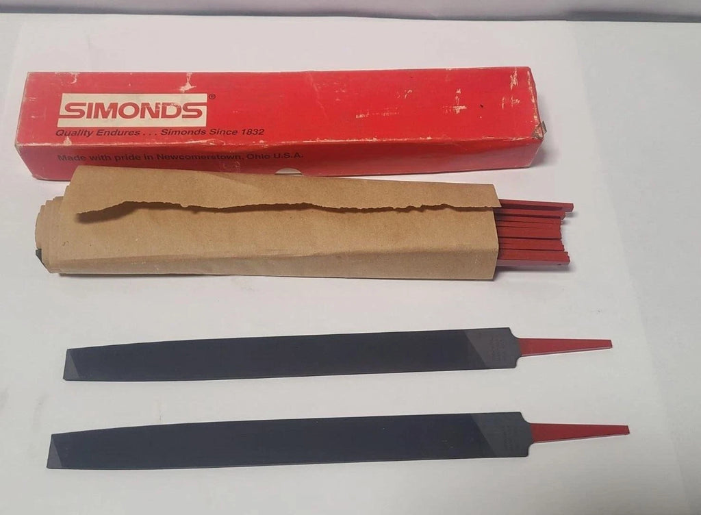 12 Pcs Simonds 10” File 78-148600 New Mill Smooth Black USA