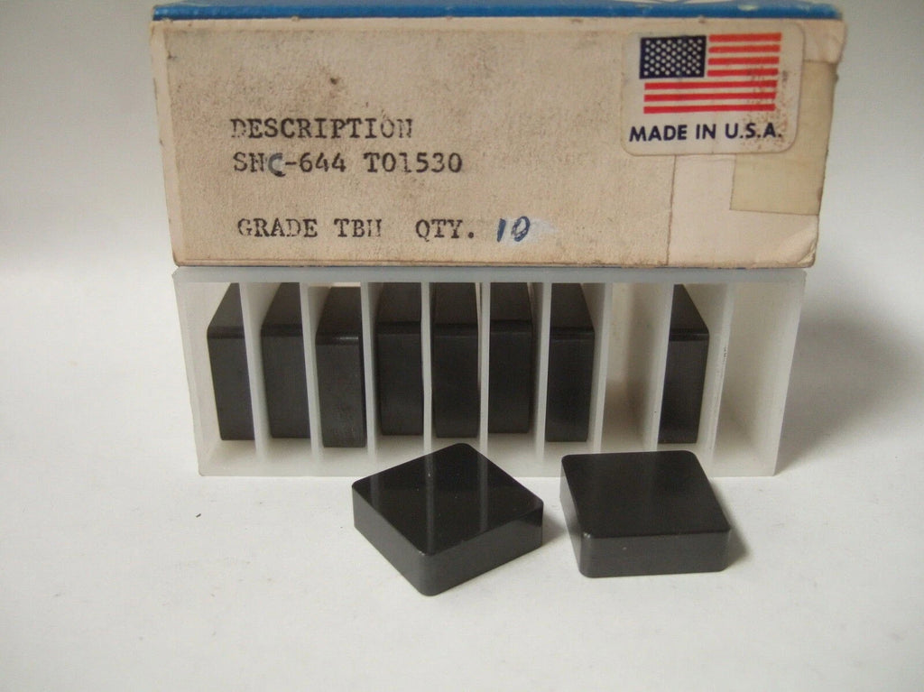 SNC 644 T01530 GRADE TBH Lathe Mill Carbide Inserts 10 Pcs New Tools