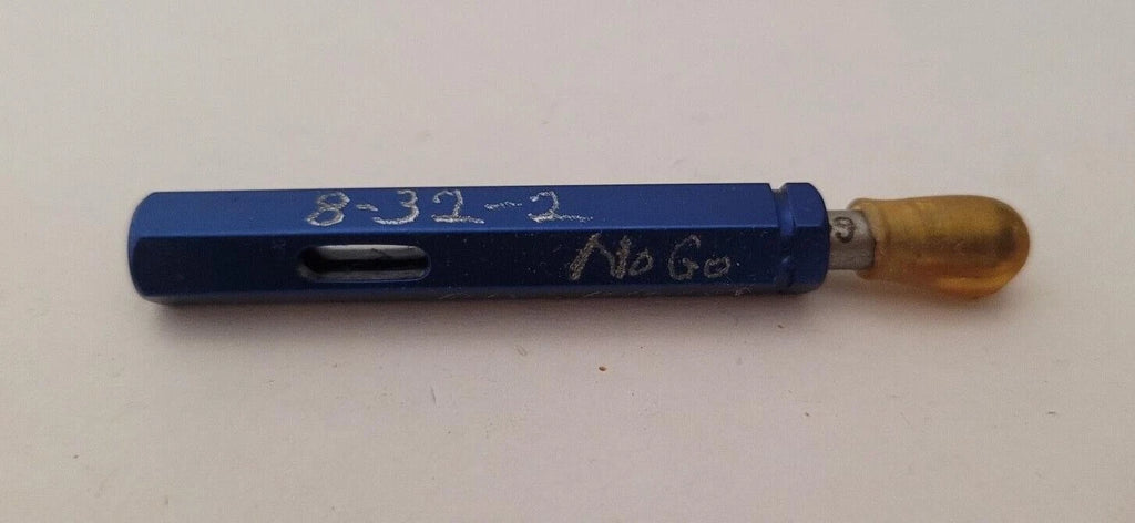 8-32 NO GO Thread Plug Gage NOGO P.D. .1464