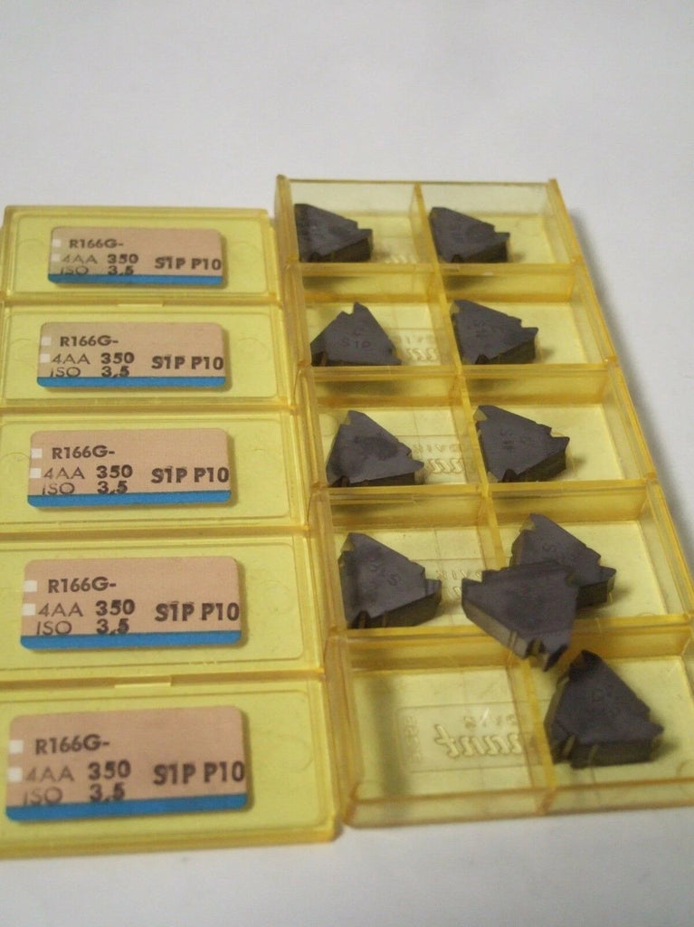 SANDVIK Coromant R166G 4AA 350 ISO 3 5 S1P P10 Threading Lathe Carbide Inserts