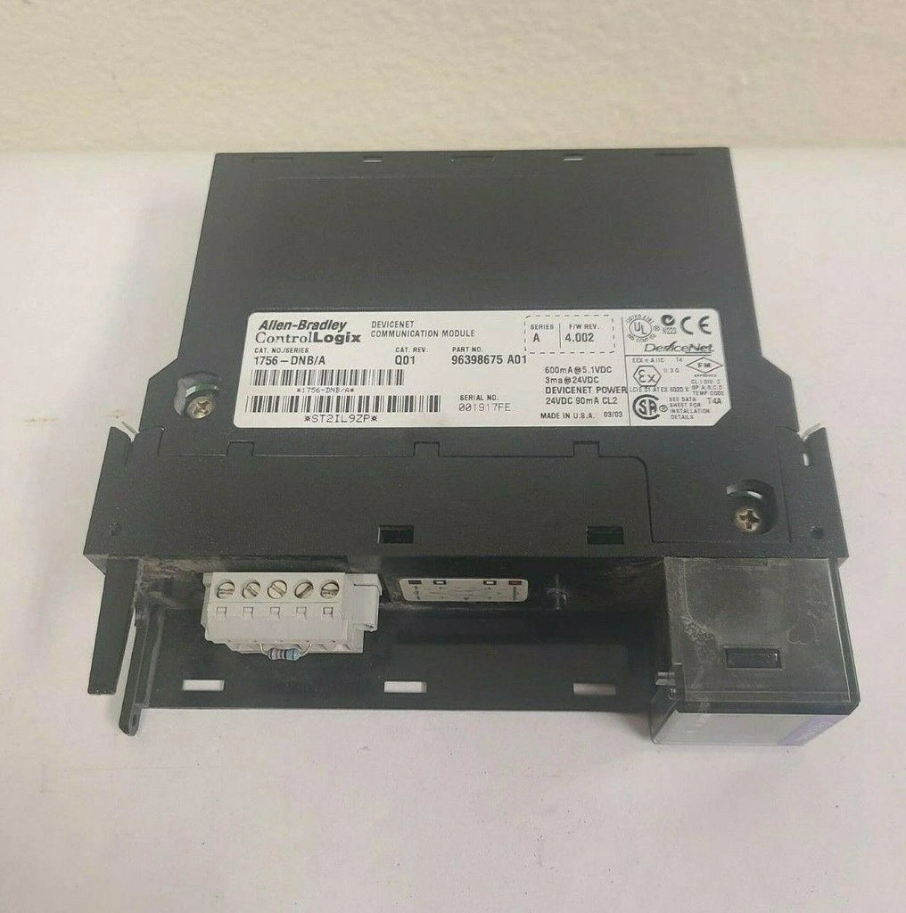 Allen Bradley ControlLogix Module 1756-DNB/A DeviceNet Comm Rev Q01
