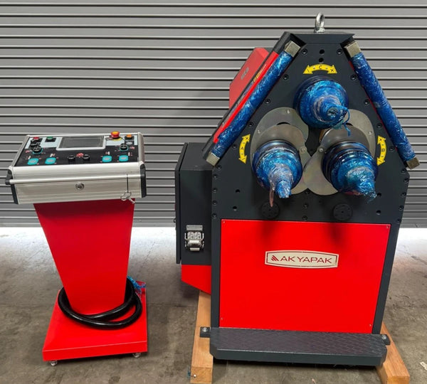 AKYAPAK 2 x 2 Angle Bending Roll Mechanical Guide Rolls Model APK 61 Brand New
