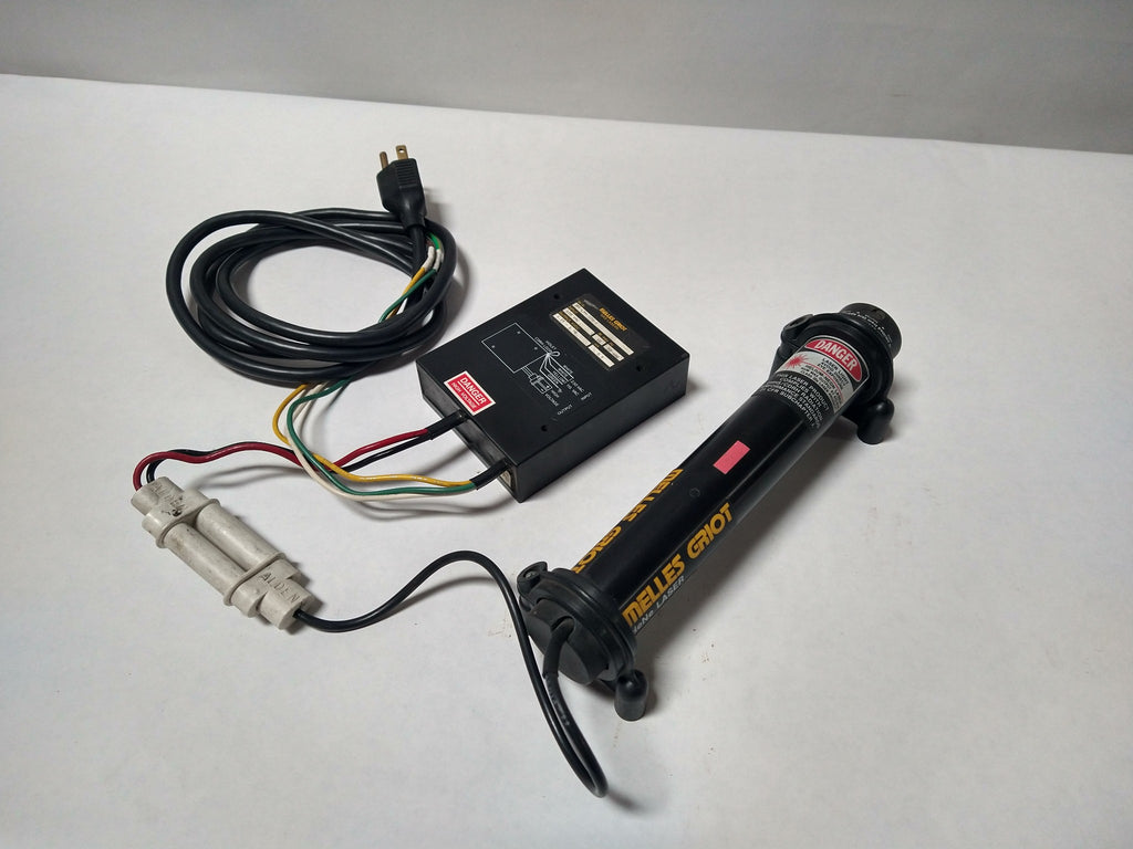 Melles Griot HeNe Laser 05-LHR-911 with 05-LPM-379-1 5mW Power Supply