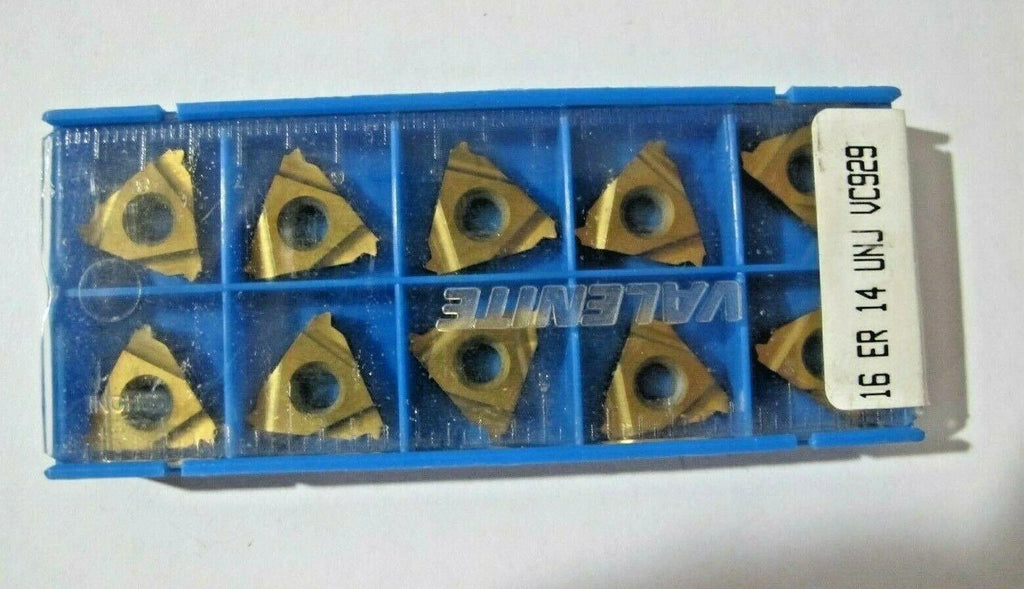 Valenite 16 ER 14 UNJ VC 929 Threading Lathe Carbide Inserts 10 Pcs Tools New