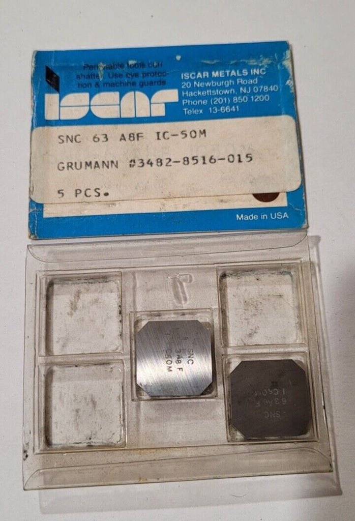 2 Pcs Iscar SNC 63 A8F IC-50M Indexable Carbide Inserts