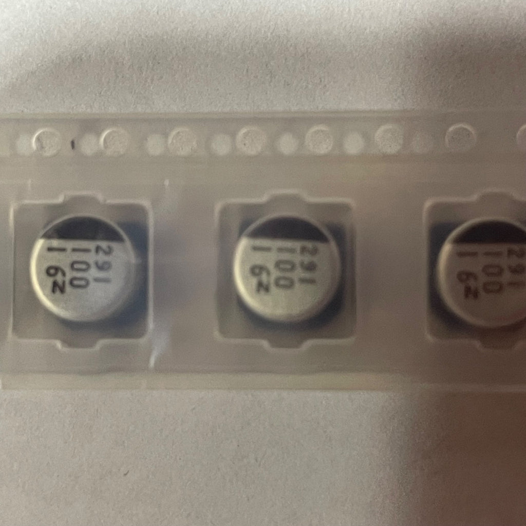 Lot of 400 NIC Components NACZ101M16V6.3X6.3TR13 Electrolytic Capacitor 49233-04