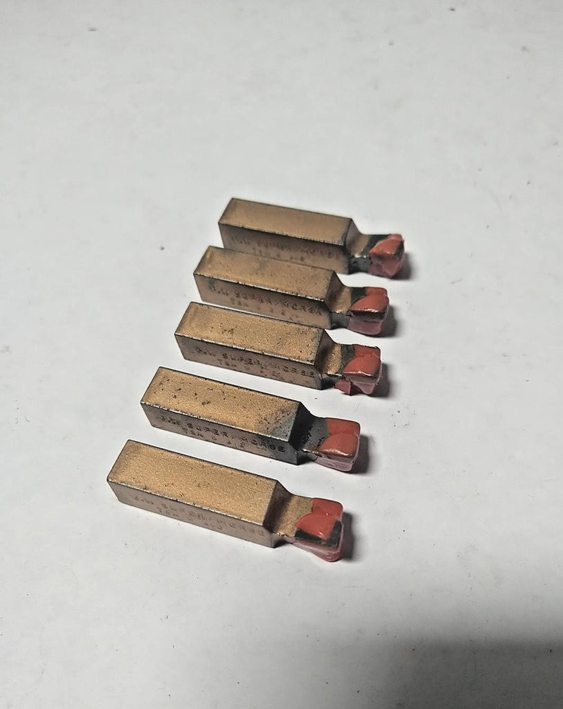 G.W. Super/Morse Brazed Tipped Carbide Lathe Tool Bit 3/8" Shank TSA 6 370 5pcs